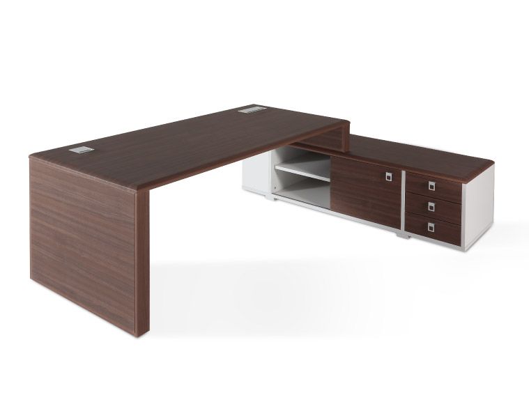 Mesa de despacho Líder con mueble auxiliar a la derecha